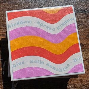 Handmade Hello Sunshine Coasters - Set of 4